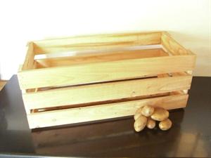 Kartoffelkasse / �blekasse, fremstillet af ubehandlet douglasgrantr�, 1 stk
